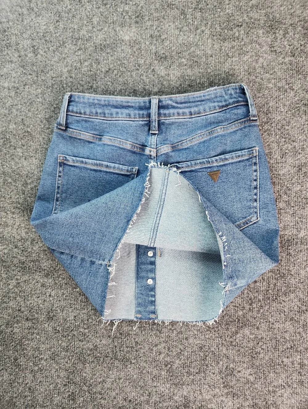 Guess Jean Button Up Skirt Womens Size Small 90s Y2k Vintage